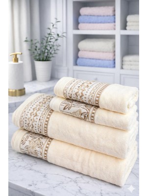 Özdilek But Dream Best Set (Hamam Takımı) Krem-Krem Bej