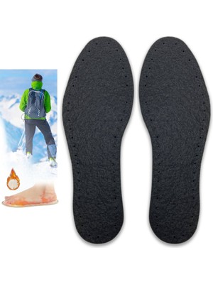 Mawrond 1 Çift- Ayakları Sıcak Tutan,ayrıca Ayakkabıda Ki Boşluğu Enine 1 cm Alan, Termal, Nefes Alabilen, Yün-Polyester Karışımlı,  Sert Keçe, Bot, Çizme,ayakkabı Tabanlığı