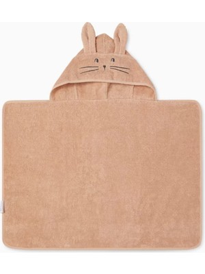 Liewood Vilas Tavşan Kapüşonlu Bebek Havlusu Yumuşak Pamuk, Sevimli Tasarım