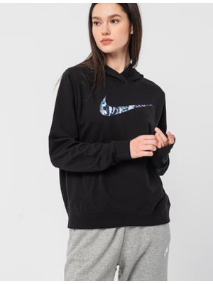 Nike Dri-Fit Get Fit Graphic Training Hoodie Siyah Kadın Sweatshirt DQ5562-010