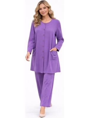 BezeXL Büyük Beden Aerobin Ikili Takım Mor