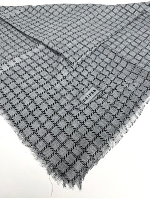 Eripek Desenli Flamalı Keten Eşarp- 06112-10