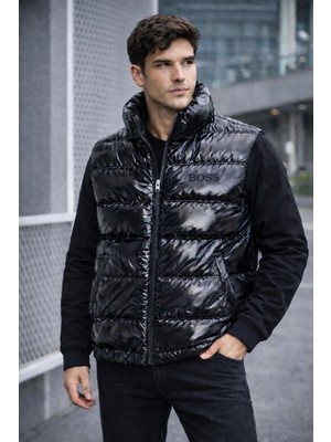 Hugo Boss Parlak Erkek Şişme Yelek