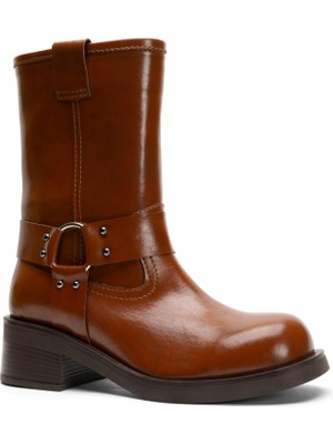 Emienza Orıon Vegan Deri Trok ve Toka Detaylı Bayan Bot