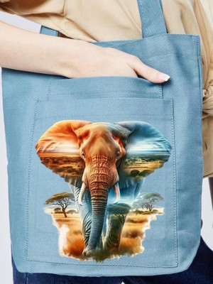 Hipder Baskılı Gabardin Çanta