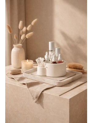 Mandalin Art Studio Yuvarlak Çok Amaçlı Dekoratif Saklama Kutusu