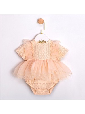 Tulip Sırt Detaylı Kız Bebek Romper