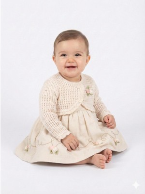 Moonstar Kız Çocuk Elbise + Bolero 9-24 Ay 52130