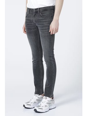 Lee Luke Slim Tapered Dar Kesim Düşük Bel Antrasit Esnek Jean Kot Pantolon - L719