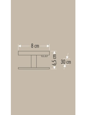 Cata CT4795A 15W Platınıum Wallwasher 30CM Amber