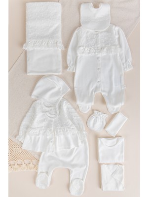 Babymod Güpürlü 100%HASTANE Çıkışı Yeni Doğan Set