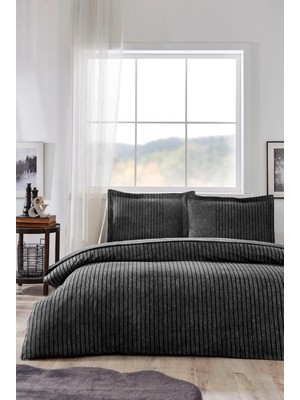 Özdilek Maskülen Çift Kişilik Nevresim Takımı Noil Antrasit