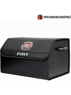 Autowise Fiat Marka Logolu Oto Bagaj Organizer Çanta Oto Bagaj Çantası 2 Bölmeli Suni Deri