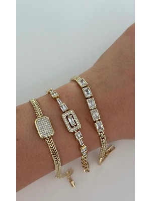 Luckyb Store 5 Taşlı Zincir Xuping Bileklik