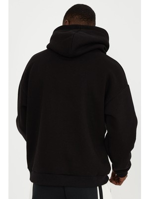 Kargasa Oversize Unisex Siyah Sweatshirt