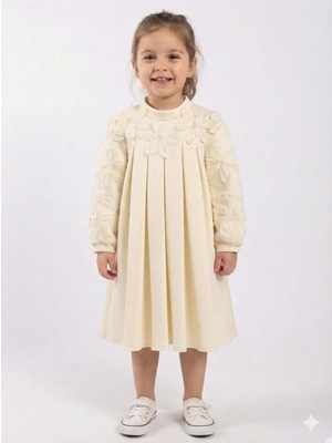 Damasqino Kız Çocuk Elbise 4-8 Yaş 1605