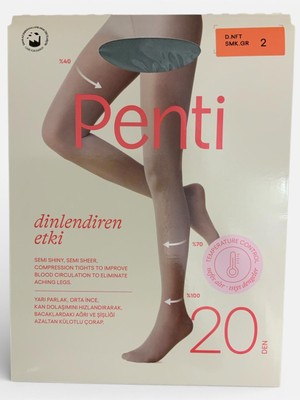 Penti Dinlendiren Etki Çorap Duman Nefti Hosteslerin Tercih Ettiği Konfor 20 Den M Beden