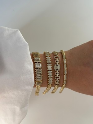 Luckyb Store 14K Altın Kaplama Xuping Bileklil