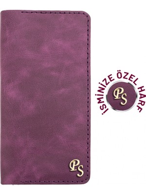 Değirmen Grup Isme Özel Dikey Uzun Cüzdan - %100 Rainbow Deri - A010007 - Mor