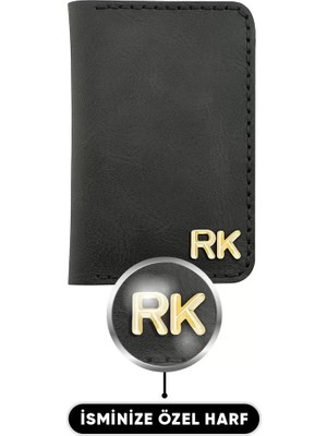Değirmen Grup Isme Özel Dikey Uzun Klasik Cüzdan - %100 Crazy Deri - A010004 - Antrasit