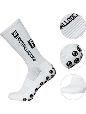 İstiklal Ticaret Kaydırmaz Silikon Tabanlı Futbol Çorabı Kauçuk Havlu Taban Dikişsiz Maç Sporcu Halı Saha Maç