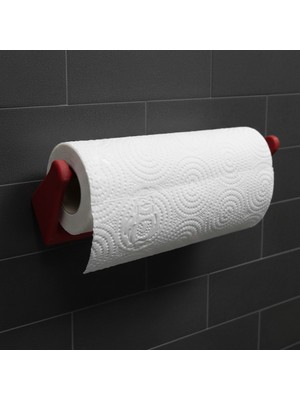 Lowell Home Dekoratif Kırmızı Kağıt Havlu Tutucu Duvar Askılı Model - LO0029-605G58
