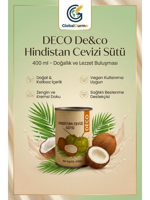 Deco Hindistan Cevizi Sütü 400 ml (Coconut Milk) – Global Gurme