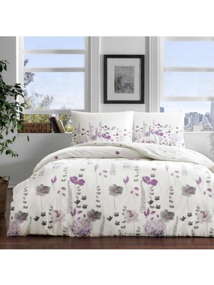 Çift Kişilik Ranforce Nevresim Takımı Janny Mor