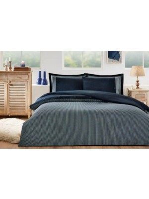 Özdilek Çift Kişilik Ranforce Nevresim Takımı Natural Lacivert