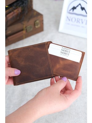 Norvi Leather Hakiki Deri Cüzdan Kartlık