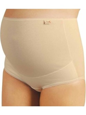 ModaSize Pamuklu Hamile Likralı Bato Külot Ten - 3324A