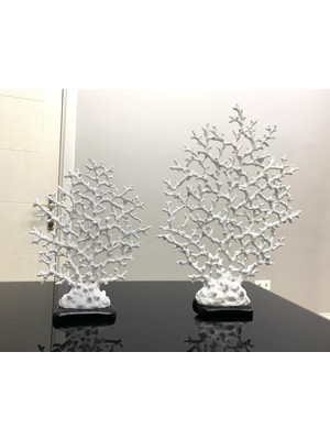 Feyza Design Renkli Mercan Hayat Ağacı Dekoratif Biblo, Modern ve Şık Tasarım