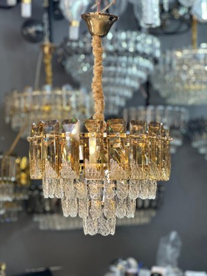 LED Yeni Model 40 cm Kristal Lüx Salon Avize