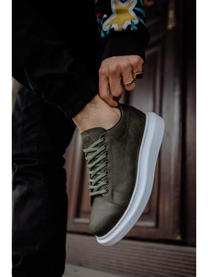 Yüksek Taban Günlük Ayakkabı  Haki