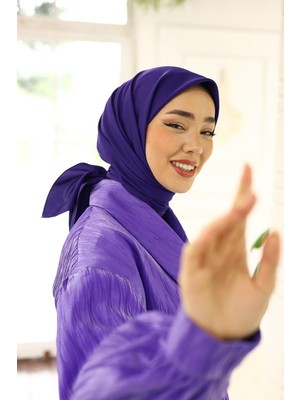 Silk Home Düz Renk Twill Eşarp