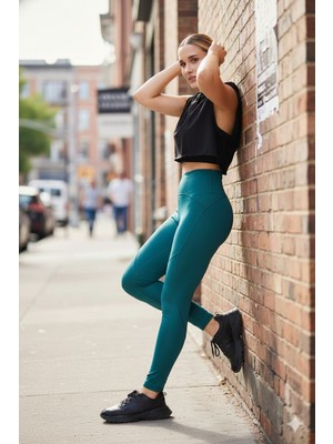 Comstar Yüksek Bel Tam Boy Tayt