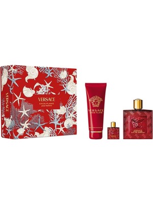 Versace Erkekler Özel Eros Flame Erkek Parfüm Edp Parfüm Set 100ML