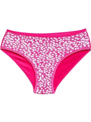 ModaSize Pamuklu Geniş Kenarlı Likralı Desenli Bato Kadın Külot Desen 7