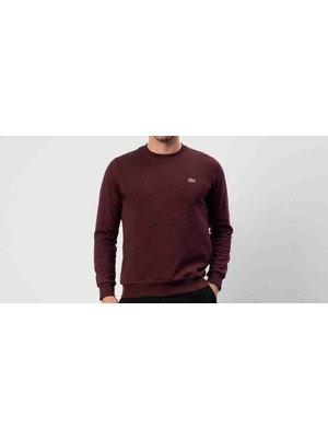 Lacoste Bisiklet Yaka Regular Fit Uzun Kol Bordo
