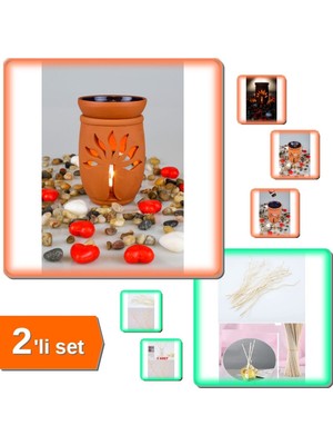 Feyza Design Aromaterapi Difüzör Çubuk ve Hayat Ağacı Buhurdanlık Seti