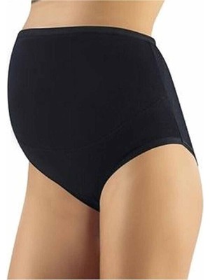 ModaSize Pamuklu Hamile Likralı Bato Külot Siyah - 3324A
