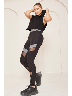 Comstar Yüksek Bel Tam Boy Sporcu Tayt