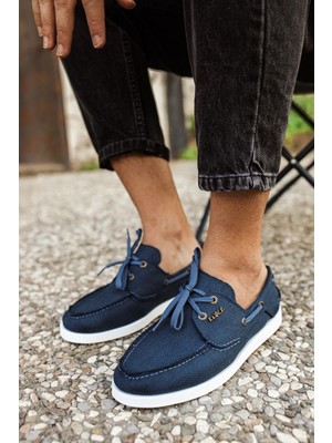 Mevsimlik Keten Ayakkabı  Mavi