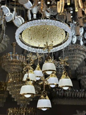 Yeni Model 7 Sarkıt Lüx LED Avize 3 Işık Seçemeği