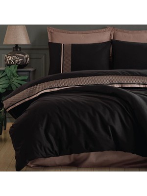 Borderline Çift Kişilik Ranforce Nevresim Takımı Tulkas V2 Siyah