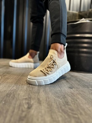 Yüksek Taban Günlük Ayakkabı  Vizon