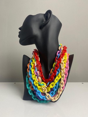 Modvina 10 Adet Premium Kalite Renkli Kadın Kolye