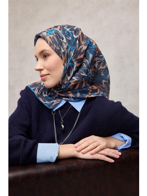 Silk Home Botanik Desen Soft Pamuk Eşarp