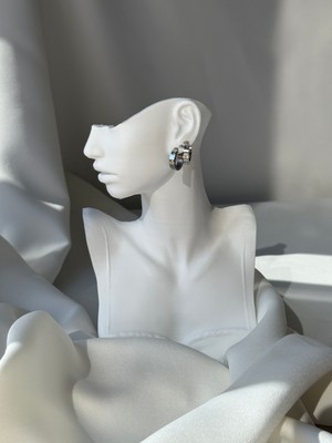 NB Steelora Çelik Modern Çift Halka Küpe