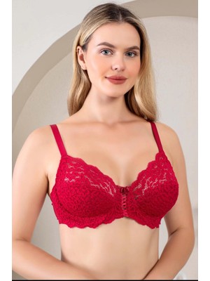 E-Woman Nurteks 1050 Kadın Balenli Dantelli Toparlayıcı Sütyen